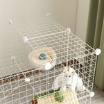 Diy Pet Playpen 36 Panel For Rabbit Chinchilla Hedgehog, White | White