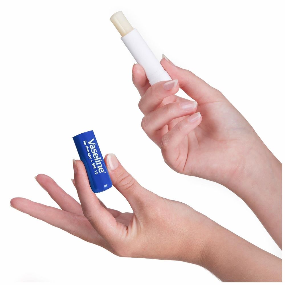 Vaseline Lip Therapy Balm Sticks, Original 4gm Hydrating Lip Care Balm