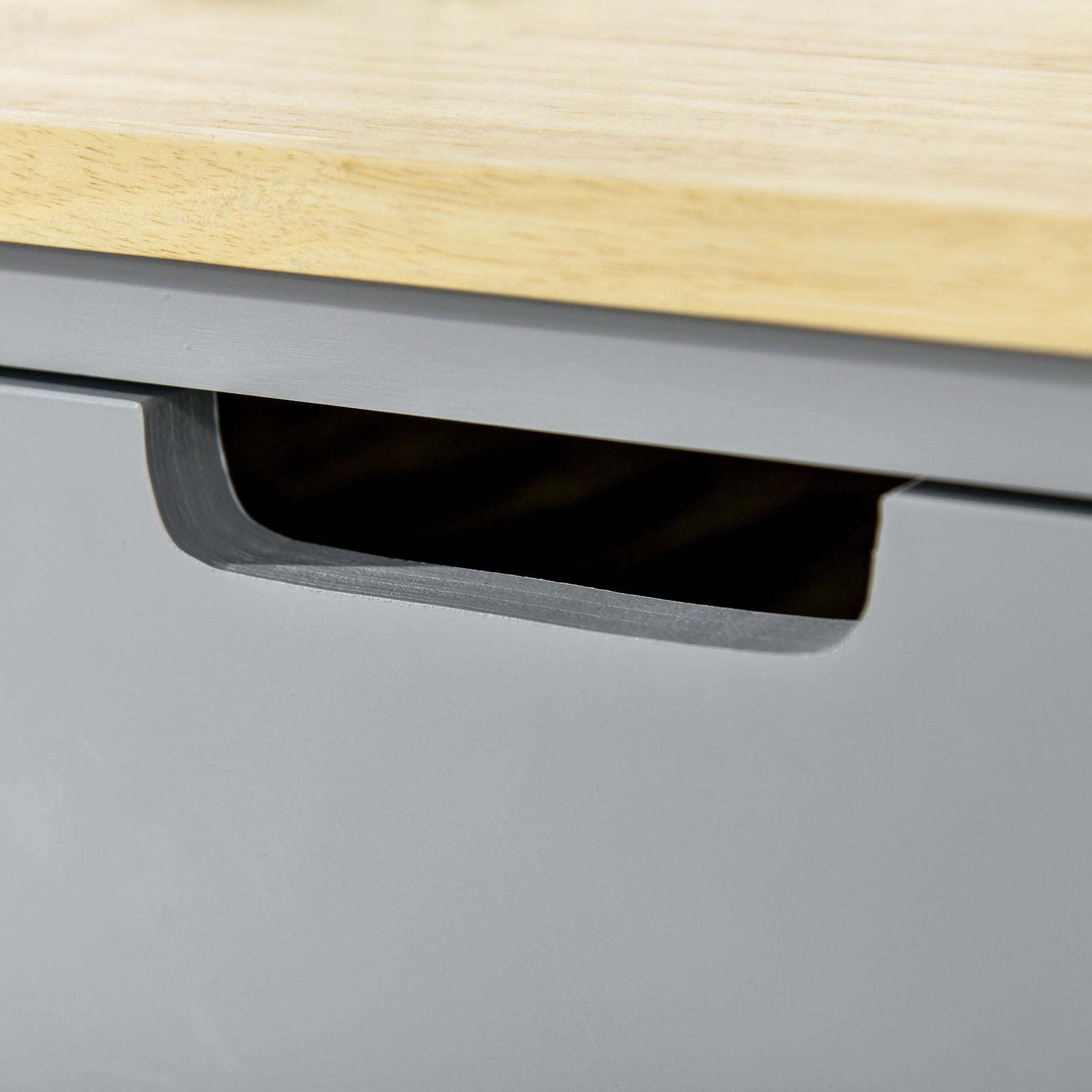 Utility Trolley With Worktop, Towel Rack, Drawer