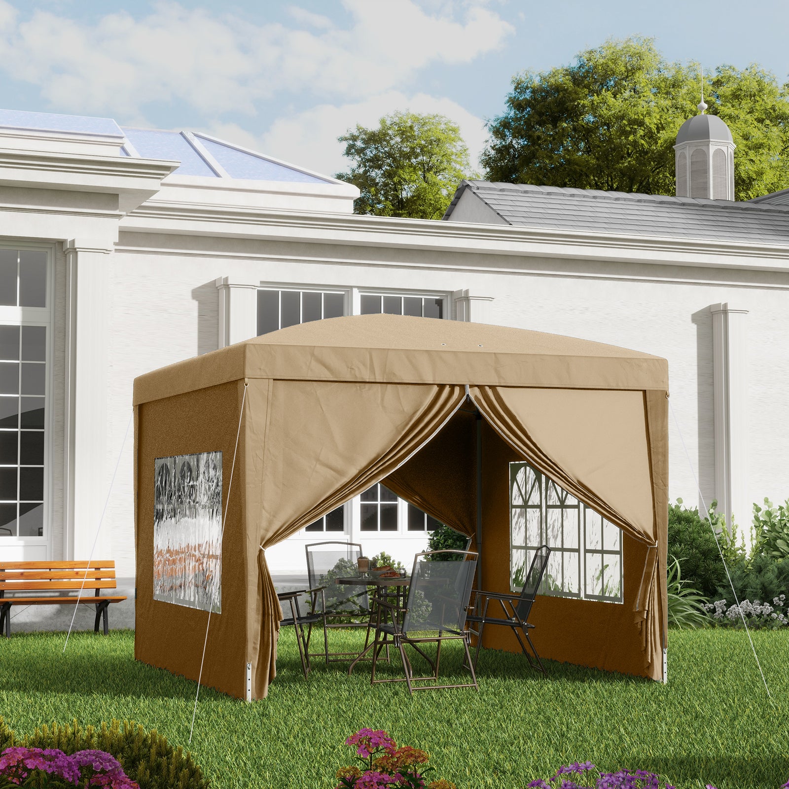 Garden Heavy Duty Pop Up Gazebo Marquee Party Tent Canopy