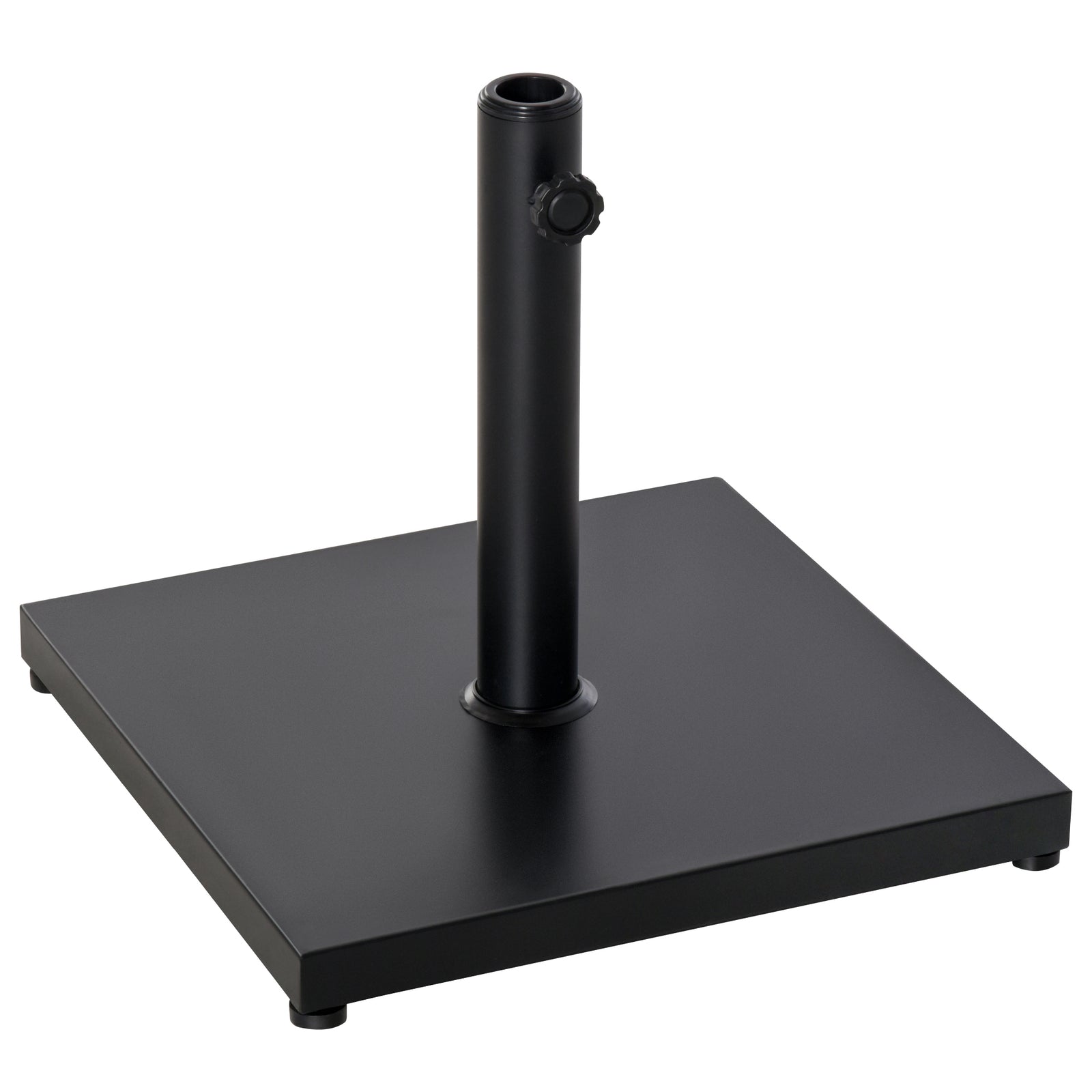 Steel Square Parasol Stand 18kg W/ Adjustable Knob