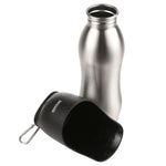 Stainless Steel Dog Water Bottle | One Size | Silver