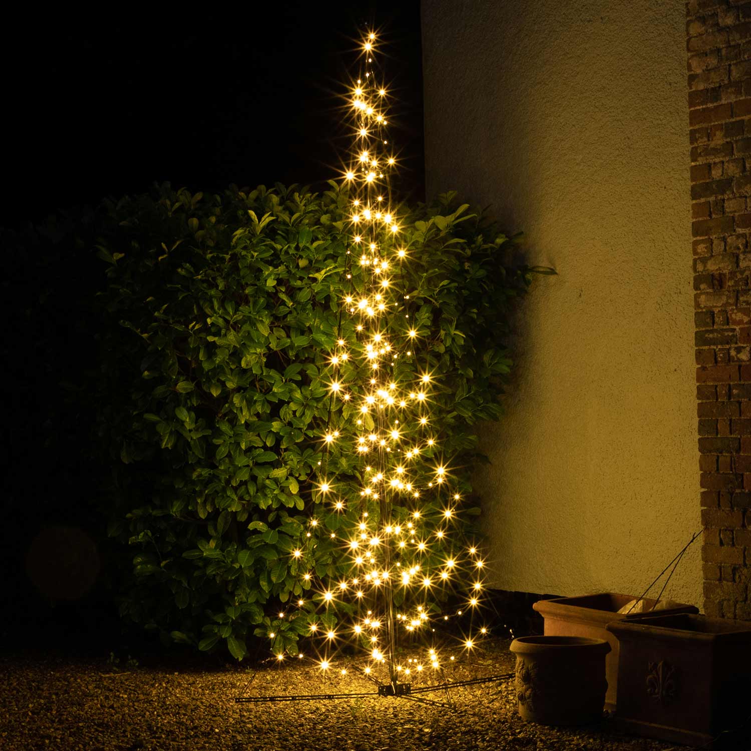 1.5m Floor-standing Tree Light, 160 Warm White Leds, Mains-powered Easytimer | White