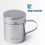 Livivo Stainless Steel Cocoa Shaker For Coffee And Desserts
