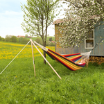Barbados Cappuccino Double Cotton Traditional Garden Hammock With Bag