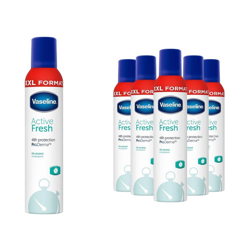 Proderma Anti Perspirant Deodorant For Women, Active Fresh, 6x250ml