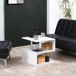 Coffee End Table Side Tv Sofa Stand Office | White