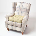 Cotton Armchair Booster Cushion | 50cm x 50cm | Sage Green