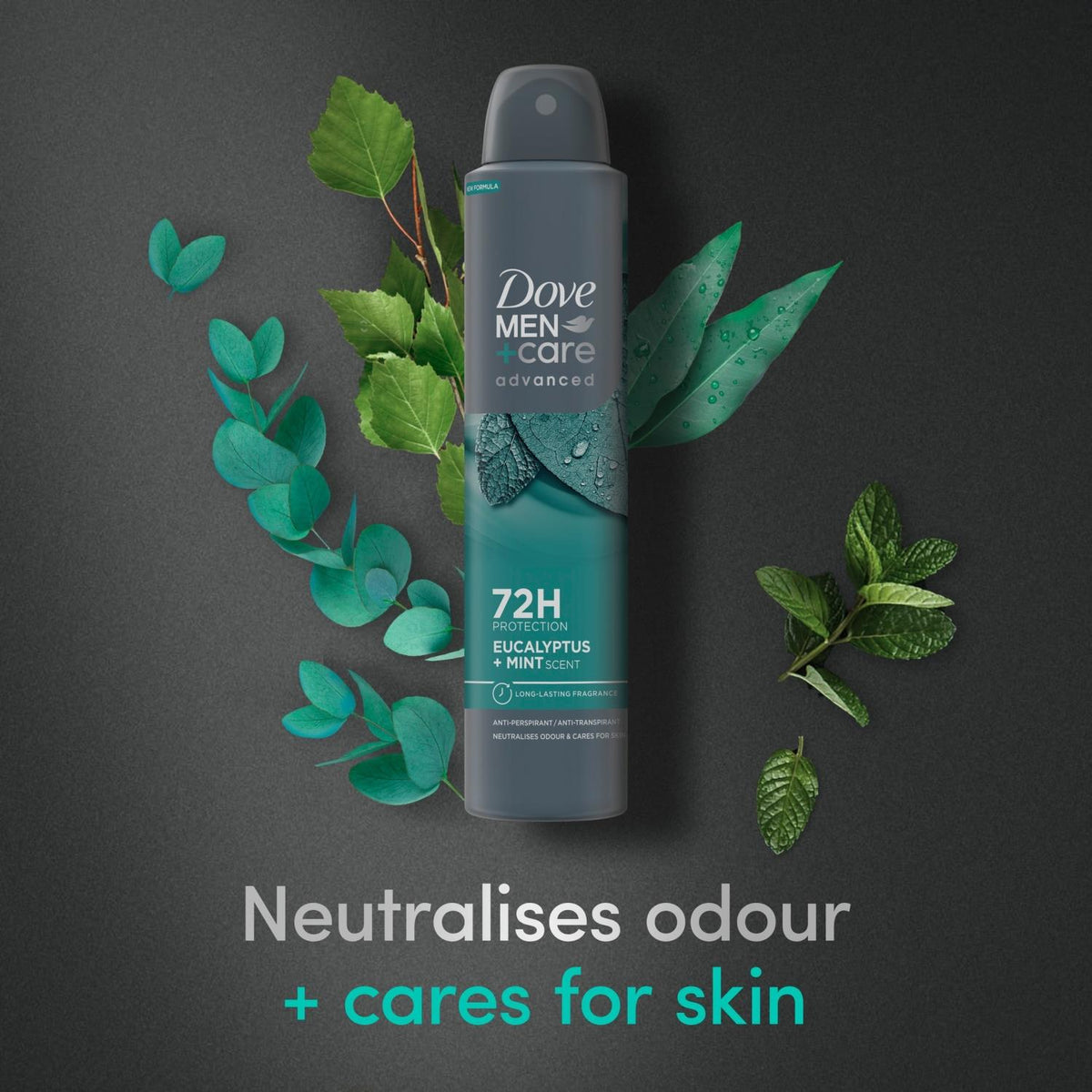 Advanced Anti-perspirant Deodorant Spray Eucalyptus + Mint, 12x200ml | Set of 24