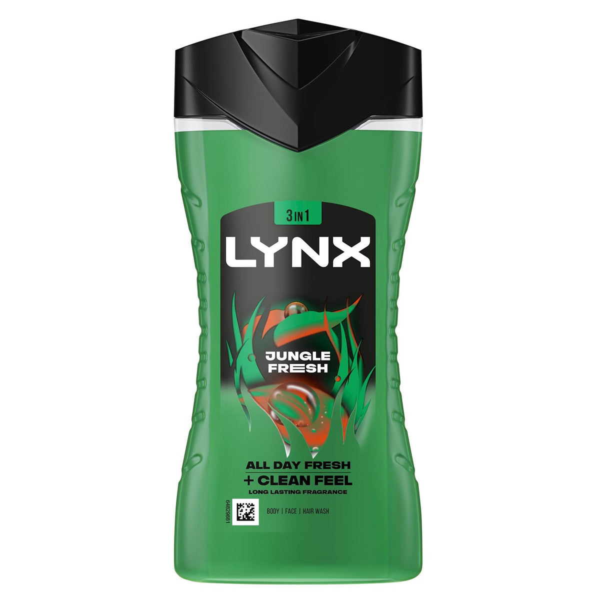 3 In 1 Body, Face & Hair Wash Shower Gel Extra Fresh Jungle Fresh 225ml | Set of 1