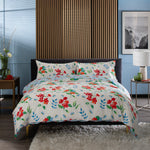 Printed 200 Thread Count Reversible Cotton Rich Scotties Duvet Cover Set | Single | White
