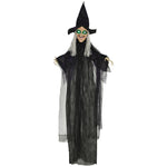 Standing Witch Prop Life Size With Light Up Eyes, Talking Sound
