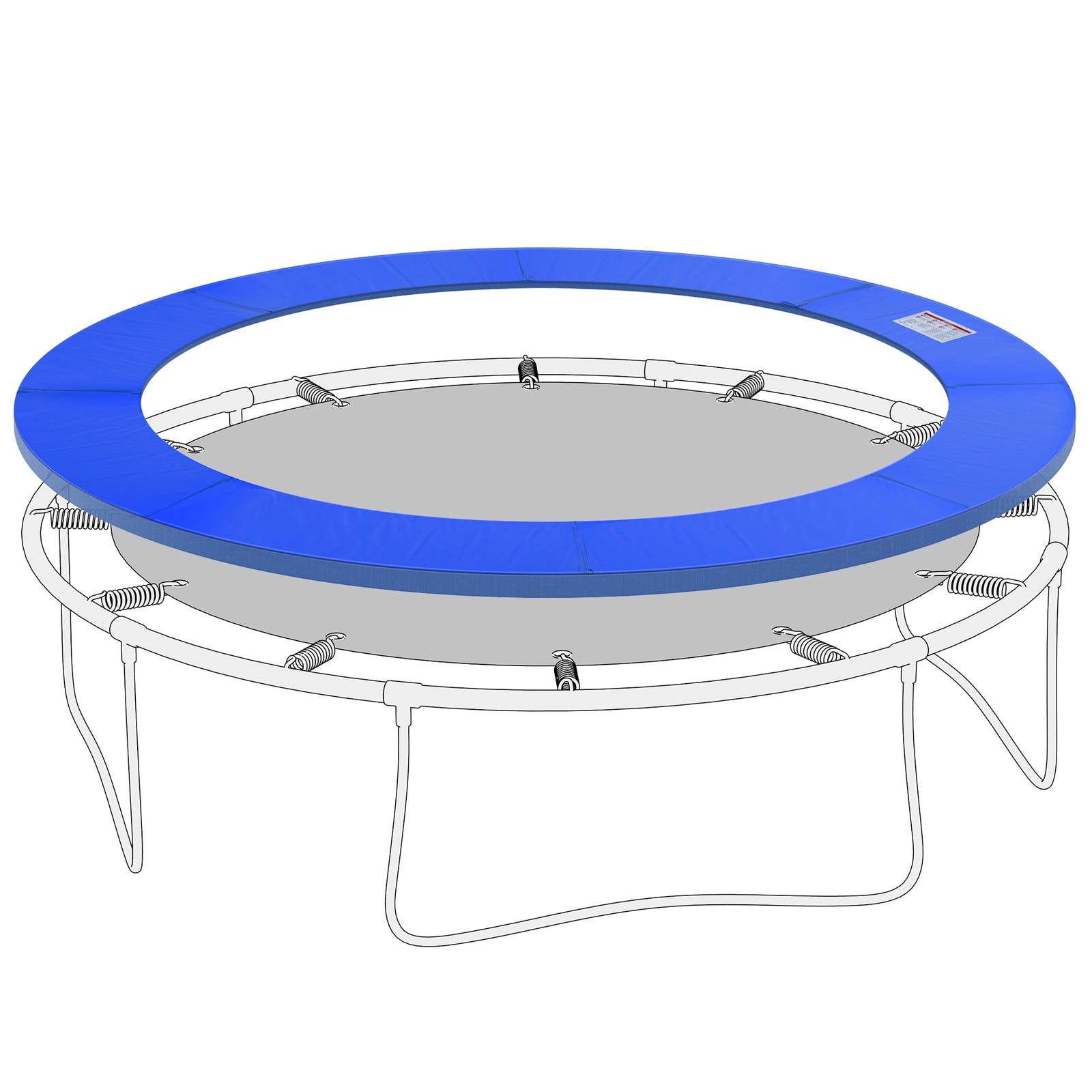 8ft Trampoline Safety Pads - Blue | Blue