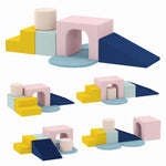 AIYAPLAY Foam Blocks For Kids, 8 Piece Indoor Building Blocks For Climbing