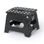 Compact Folding Step Stool With Non-slip Surface | Black