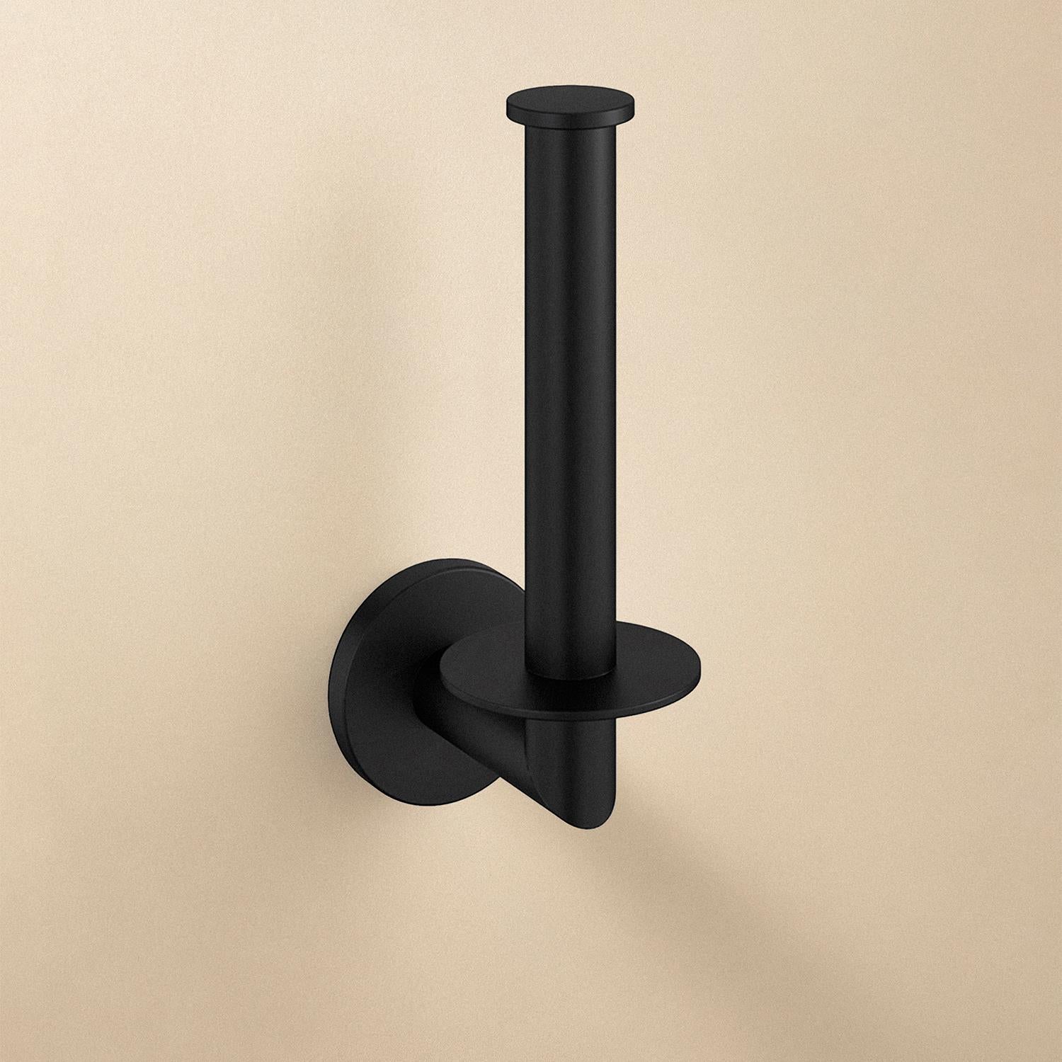 Vertical Paper Holder Matt Black Architect Sp