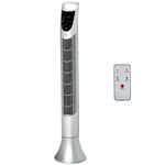 Led 36 Inch Tower Fan 70° Oscillation 3 Speed Remote | One Size | Silver