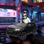 Land Rover Licensed Kids Electric Car W/ Remote Music | Black