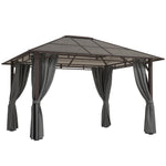 3x3.6m Hardtop Gazebo With Polycarbonate Roof