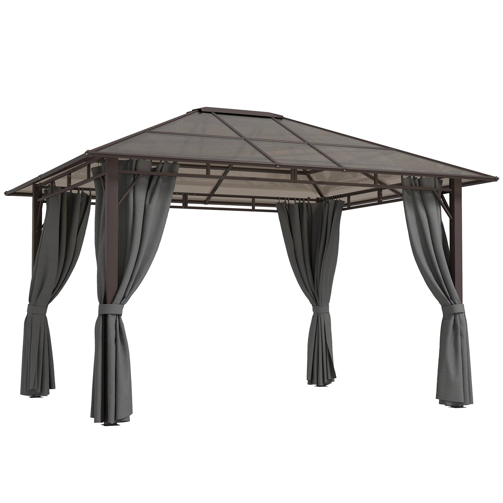 3x3.6m Hardtop Gazebo With Polycarbonate Roof