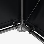 6 X 4ft Outdoor Garden Storage Shelter Bike Tent With Roll-up Zipper Door | Black