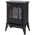 Electric Stove Heater Led Flame Effect 1000w/2000w | One Size | Black