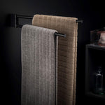 Towel Rail, Black Matt, Wall-mounted, 41 Cm. Collection Bwc