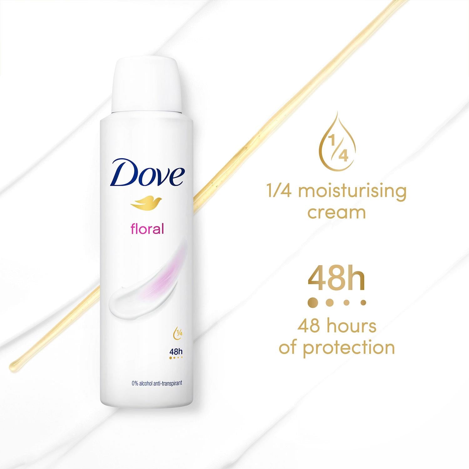 Floral Anti-perspirant With 48h Sweat Protection Deo For Women 200ml, 3pk