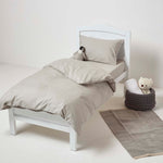 Cotton Cot Bed Duvet Cover Set 200 Thread Count | Cot Bed | Grey