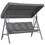 Outsunny 3 Seater Garden Swing Chair, Patio Rocking Bench With Steel Frame