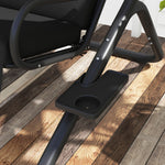 Outsunny Canopy Swing 2 Separate Relax Chairs W/ Handrails, Cup Holders