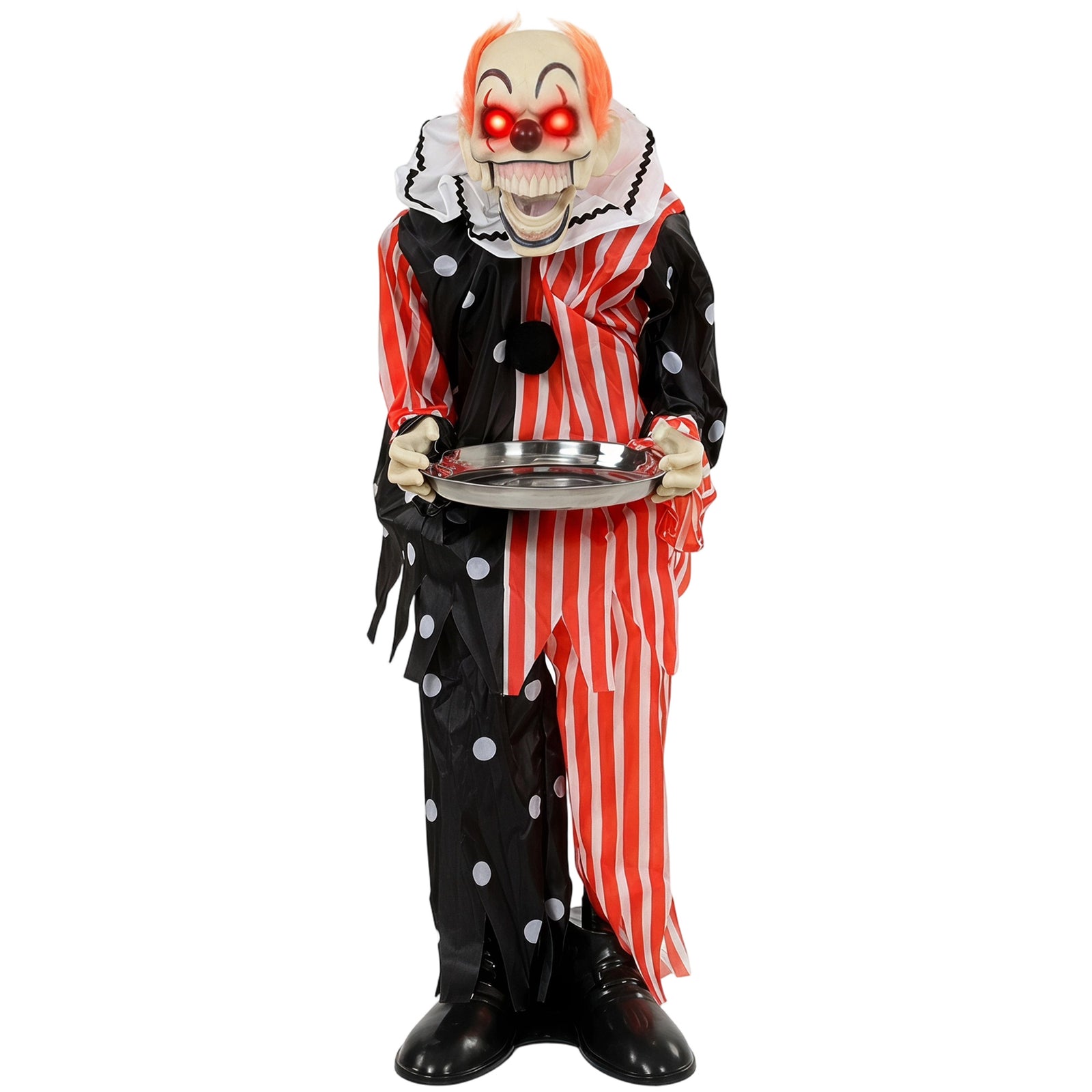 HOMCOM Animated Clown Halloween Decorations Outdoor Indoor