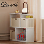 Levede 20cm Slide Table For Living Room Sofa End Narrow Space 3 Tier Storage