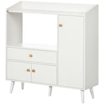 HOMCOM Freestanding Microwave Cabinet With Drawer