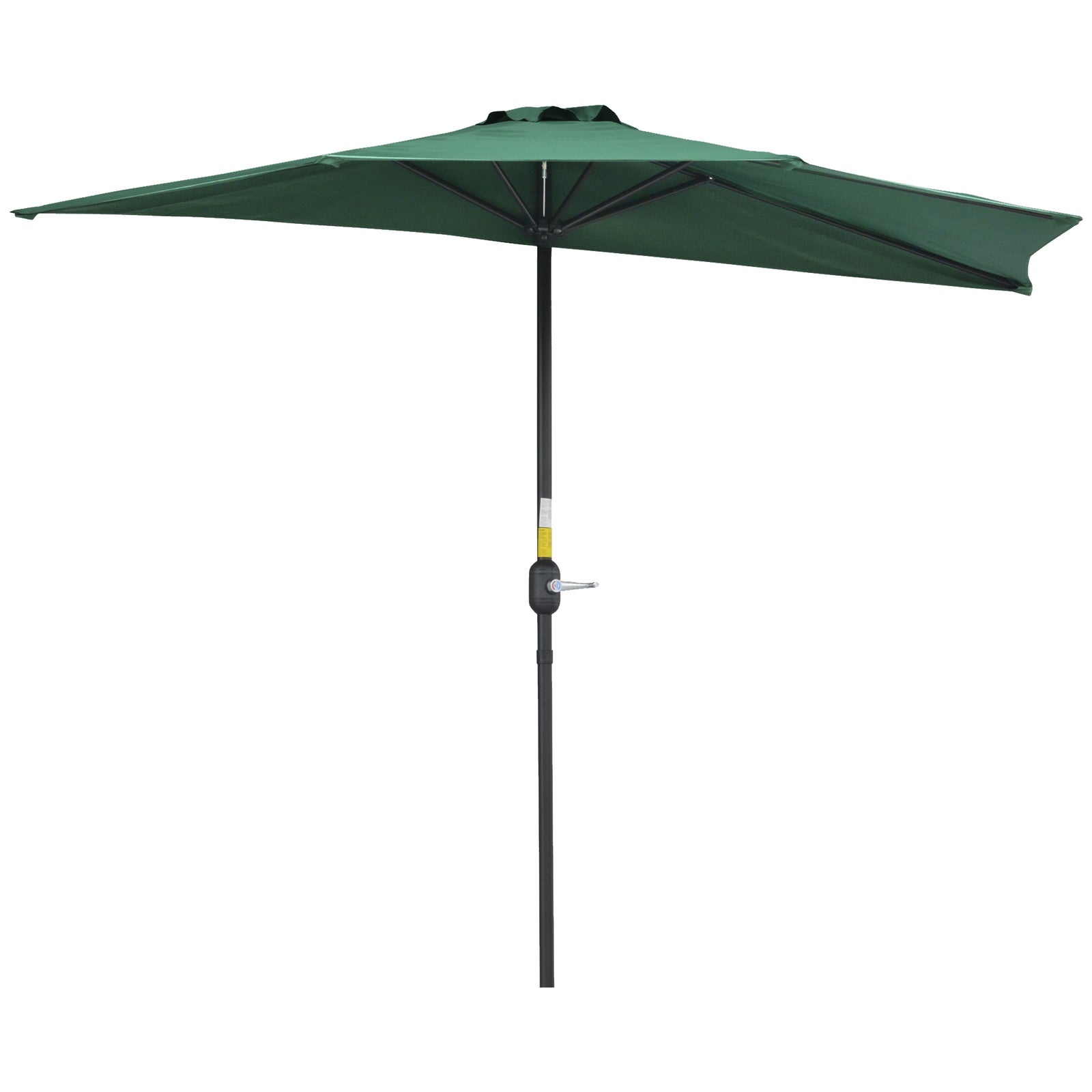 2.7m Half Round Parasol Balcony Shade | Green