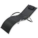Lounger Chair W/ Removable Pillow | Black