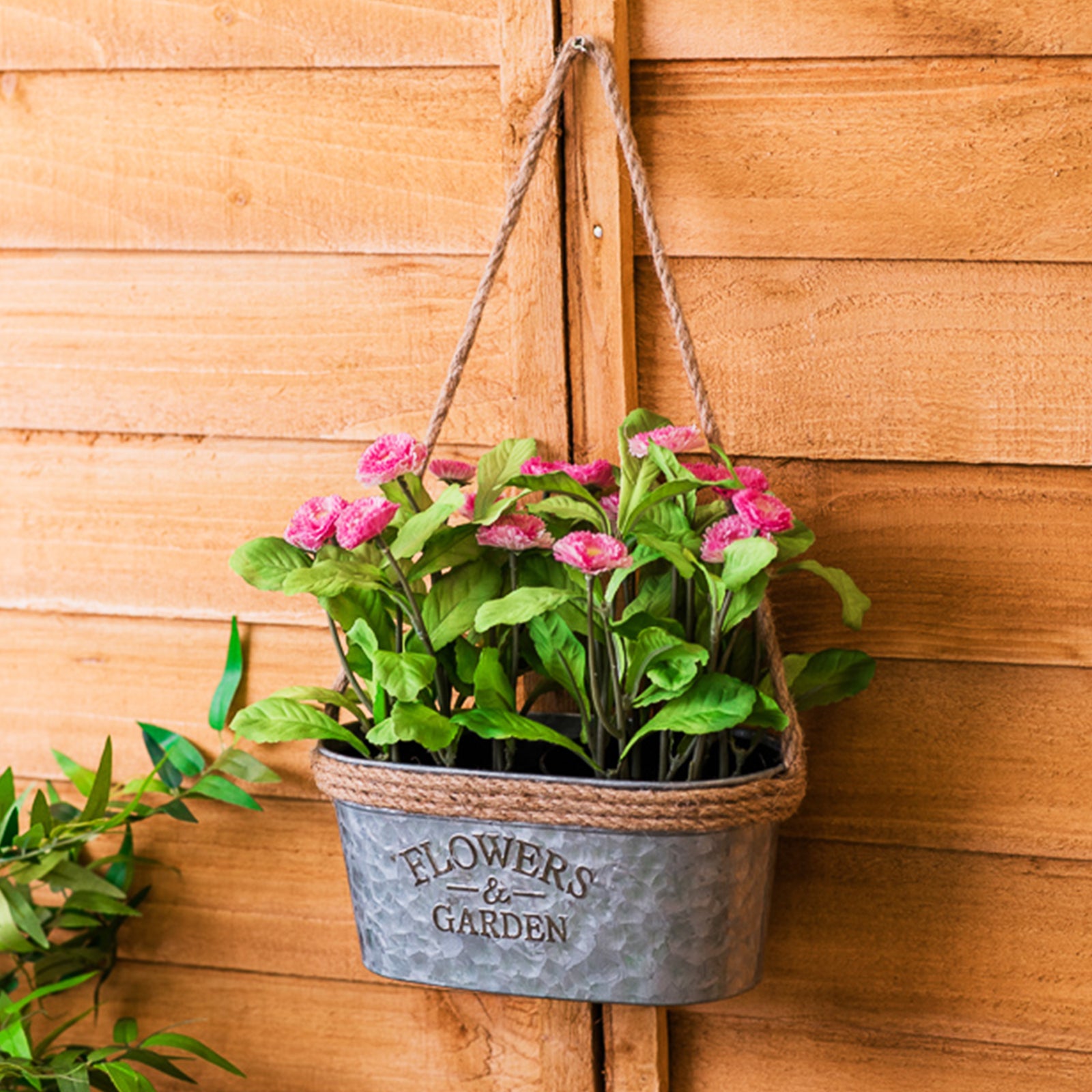 Hanging Metal Small Planter - 2 Pack