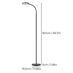 Emitto Led Floor Lamp Dimmable Standard Reading Light Remote Adjustable Angle