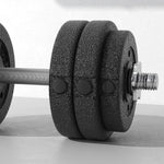 30kg Adjustable Dumbbells Weight Set | Black