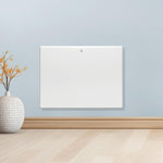 Electric Radiator Panel Heater Eco Bathroom Safe Wall Mounted Or Floorstanding Timer Thermostat Lot 20 | 600w | White