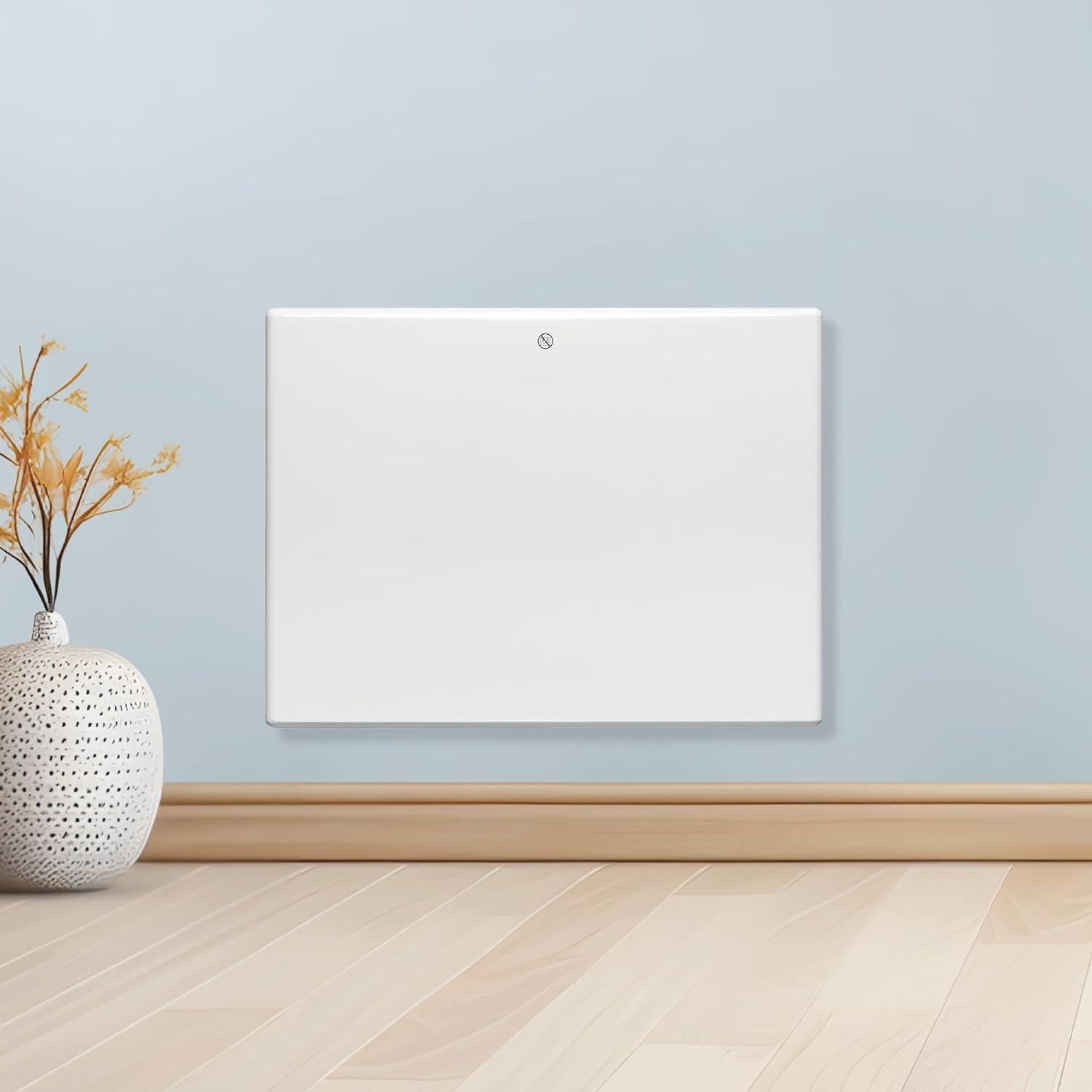 Electric Radiator Panel Heater Eco Bathroom Safe Wall Mounted Or Floorstanding Timer Thermostat Lot 20 | 600w | White