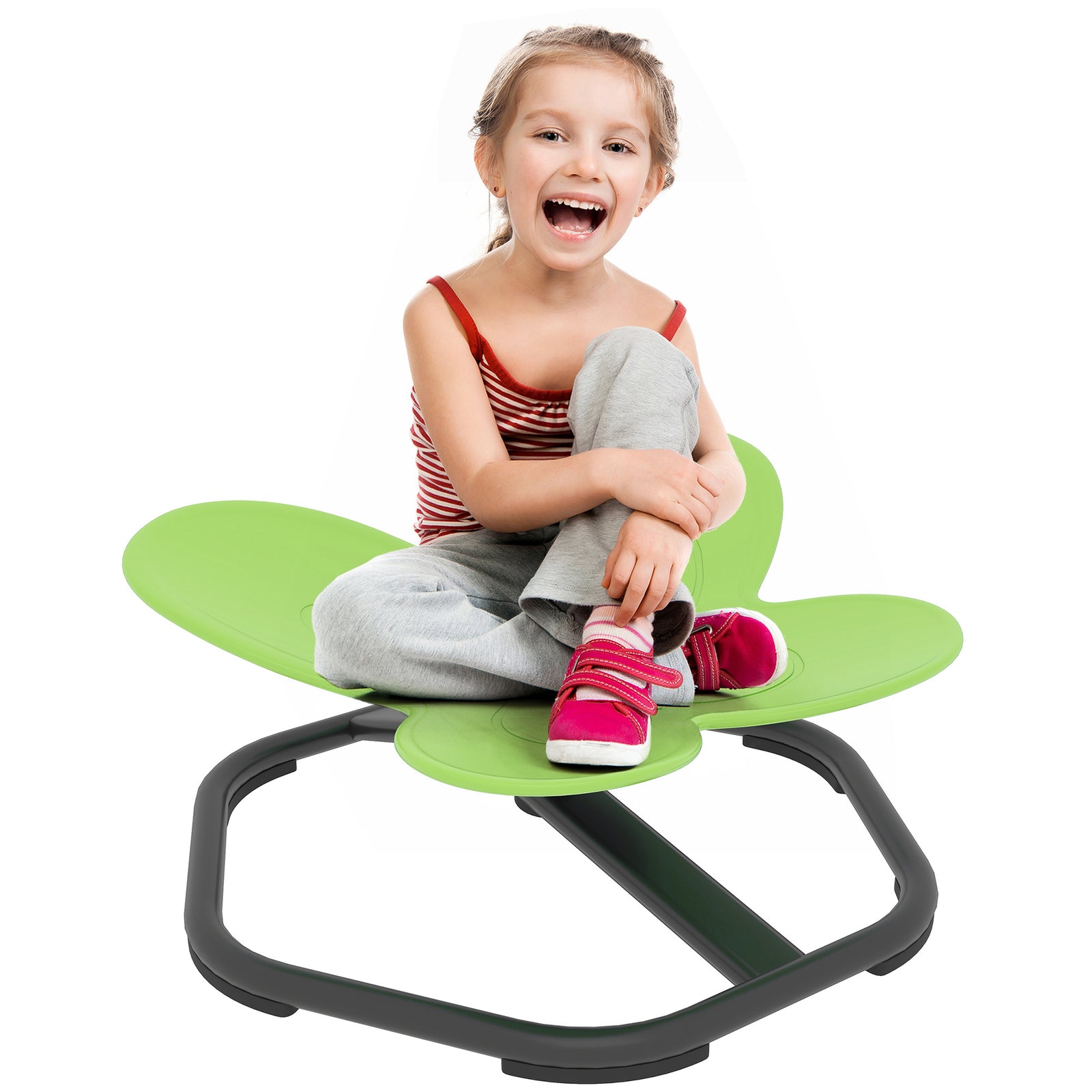 Butterfly-shaped Kids Swivel Chair, Sensory Spinning Chair | Green