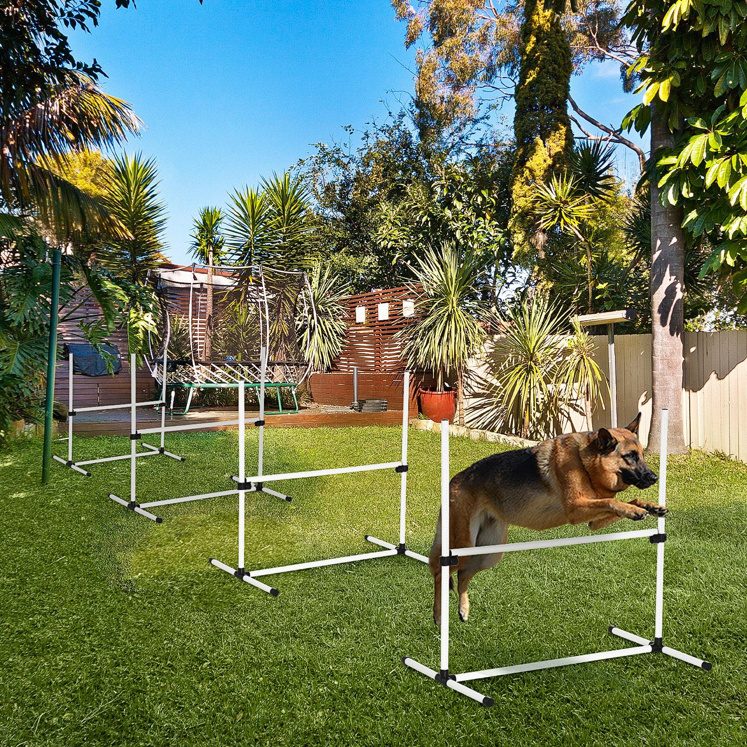 Canine Agility Set Dog High Jump Training Exercise Obstacles Set