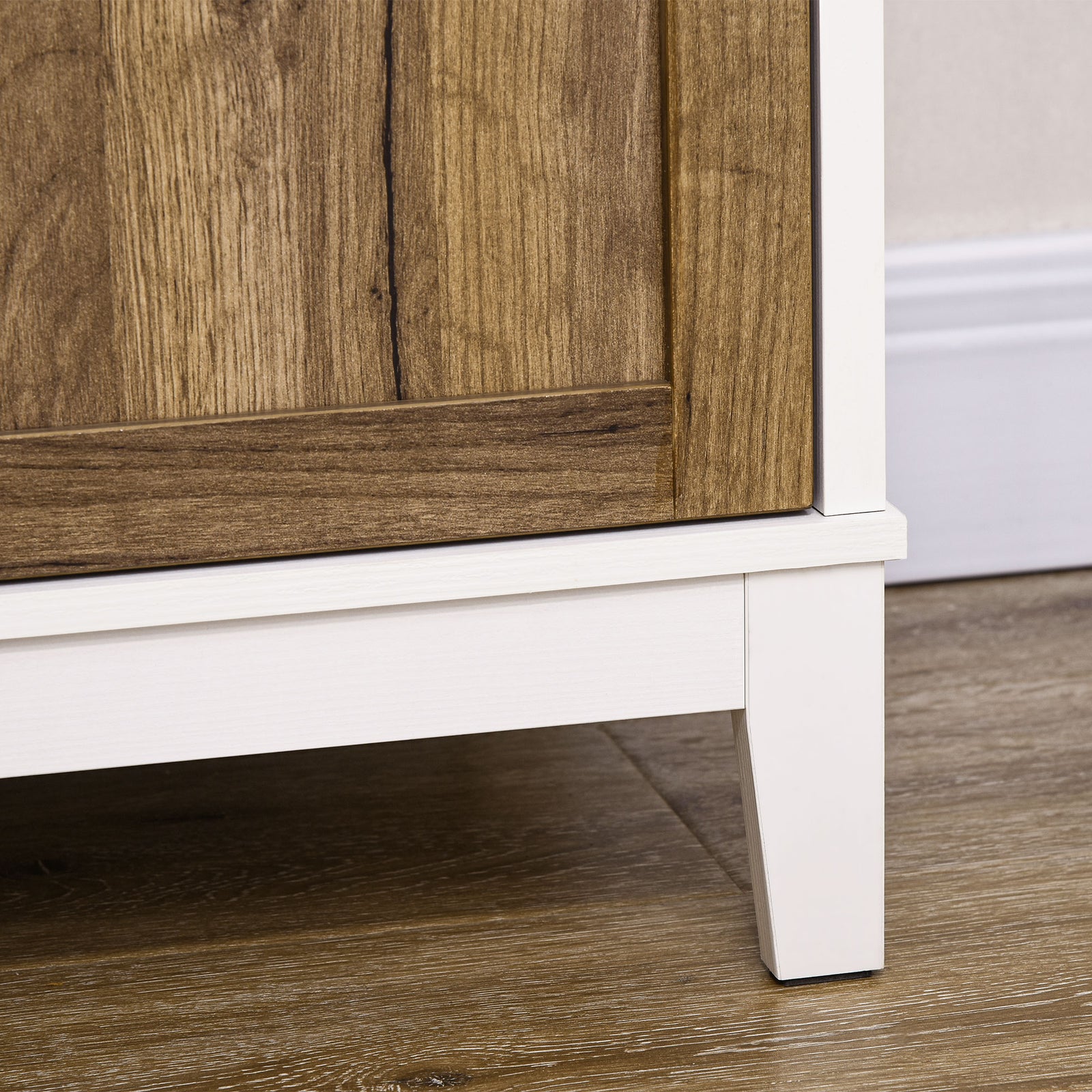 Farmhouse Storage Cabinet Sideboard With 2 Doors