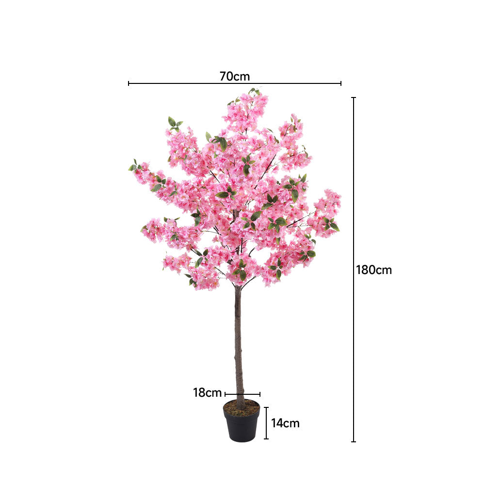 180cm Artificial Cherry Blossom Tree In Pot For Decoration