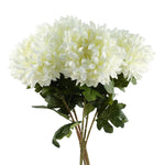 Pack Of 6 X 75cm Artificial Extra Large Reflex Chrysanthemum White