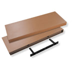 Floating Shelves Pack Of 2 40cm Light Oak