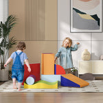 7 Pcs Kids Soft Foam Puzzle Play Blocks Set Learning Toy | Orange