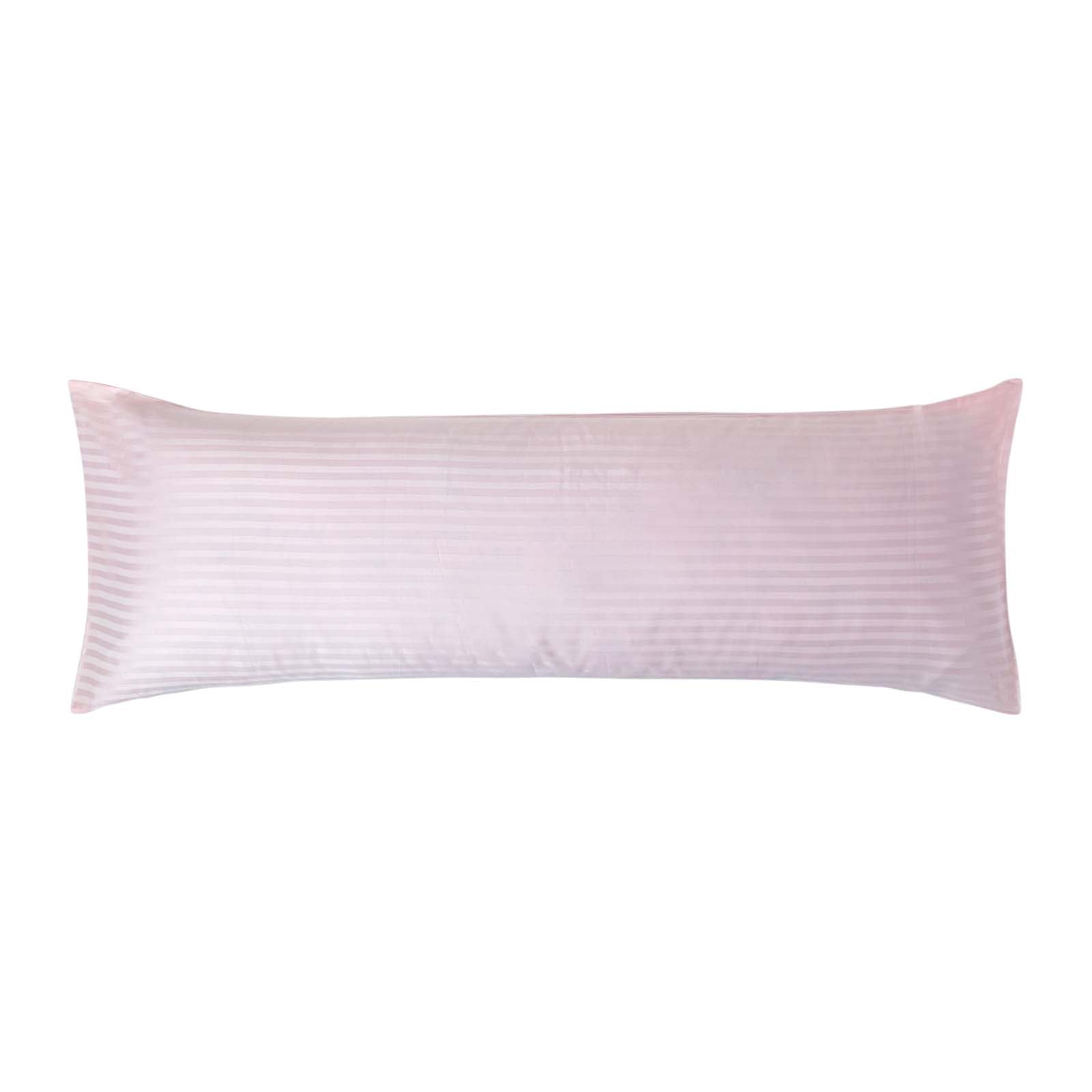 Egyptian Cotton Satin Stripe Housewife Pillowcase 330 Tc | Body | Pink