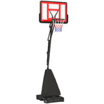 Adjustable Basketball Hoop, Rebound System | Red